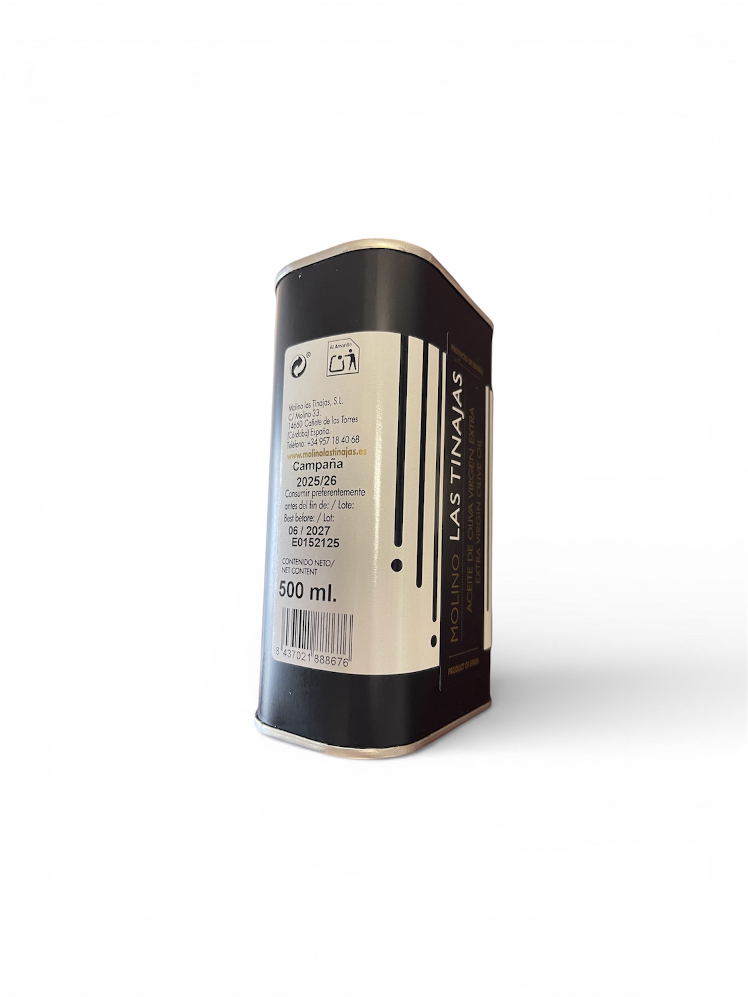 Aceite de Oliva Virgen Extra Cosecha 2025/2026 | Lata 500 ml | Caja - Imagen 2